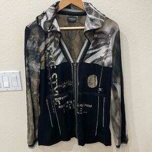 Sportalm Black/Gray Sport Jacket—GORGEOUS!! Excellent Condition!! Size 44